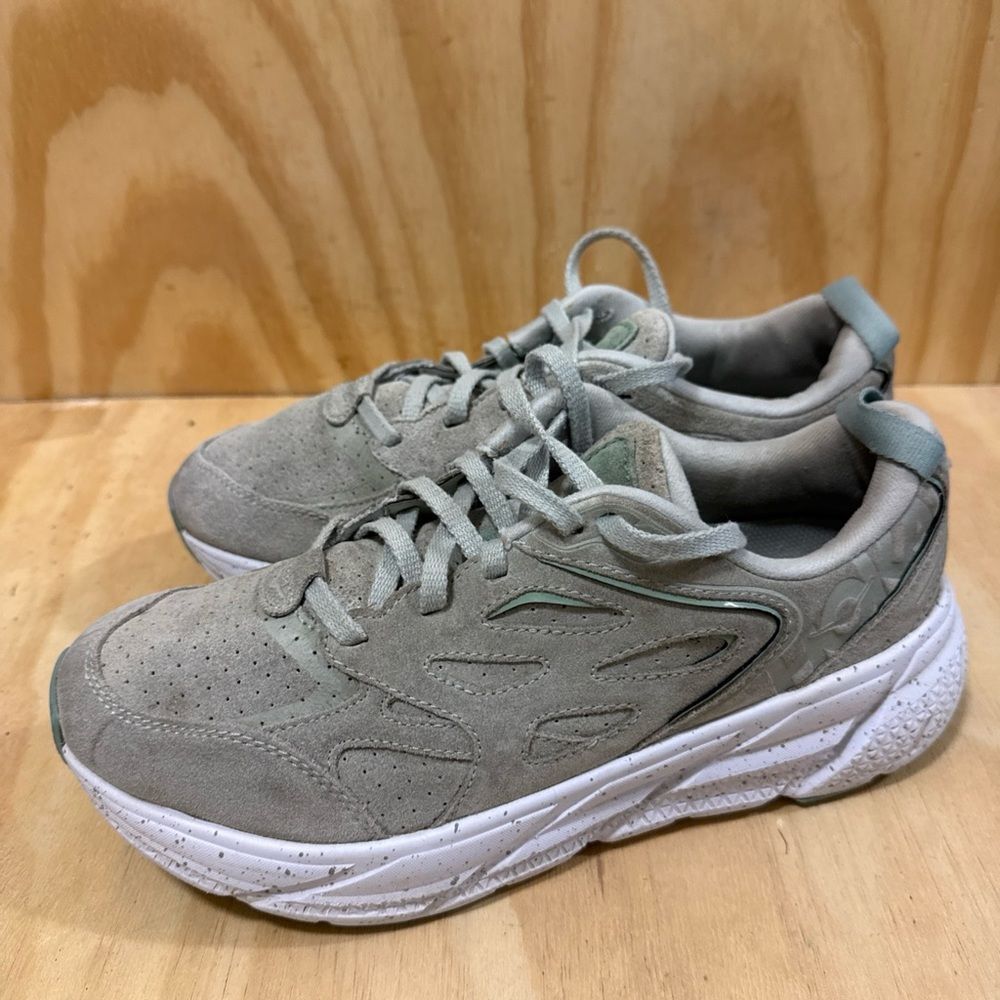 HOKA ONE ONE CLIFTON L SUEDE CLOUD BLUE/ICE FLOW RUNNING SHOES Womens Size 8.5 - Picture 3 of 8